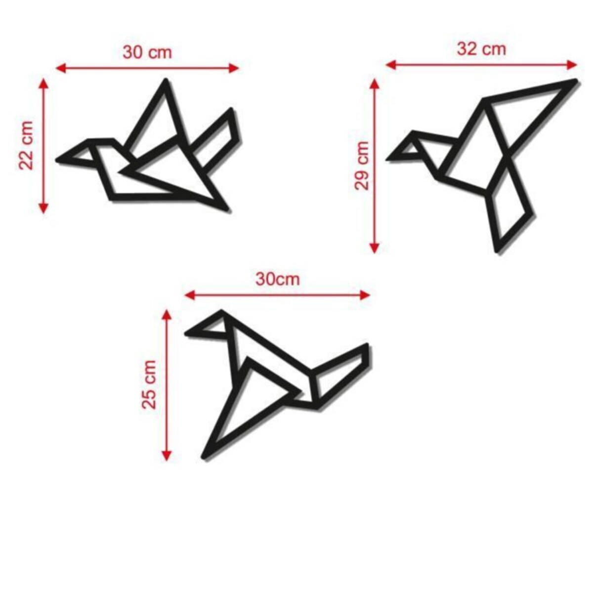 Ahşap%20Geometrik%20Kesim%20Modern%20Üçlü%20Kuş%20Duvar%20Tablosu%20Dekor