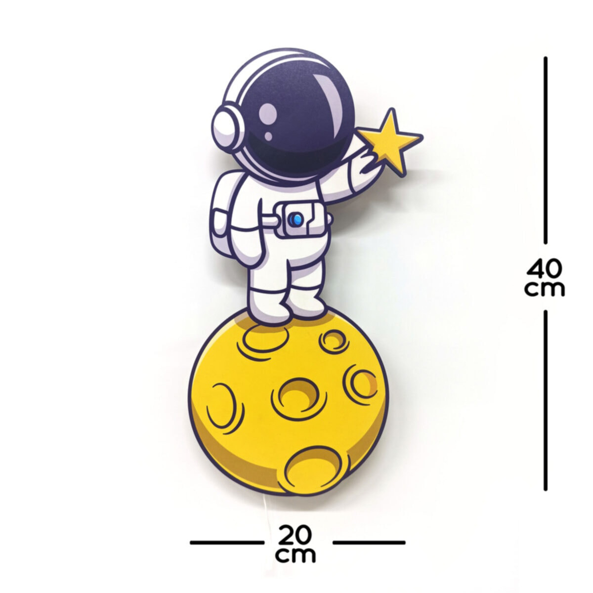 Ay%20Astronot%20Ahşap%20Işıklı%20Çocuk%20Odası%20Duvar%20Tablosu%20Dekor