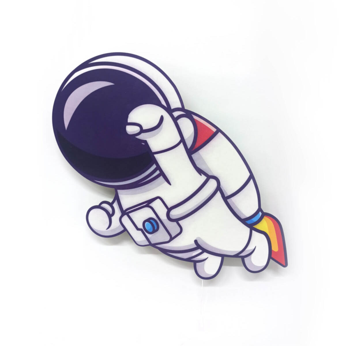 Kahraman%20Astronot%20Ahşap%20Işıklı%20Çocuk%20Odası%20Duvar%20Tablosu