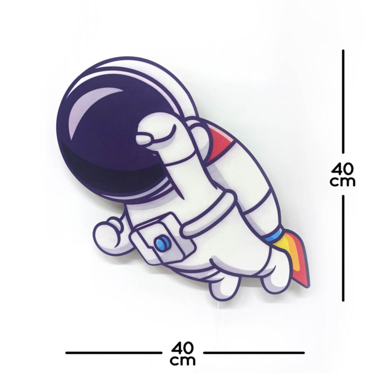 Kahraman%20Astronot%20Ahşap%20Işıklı%20Çocuk%20Odası%20Duvar%20Tablosu