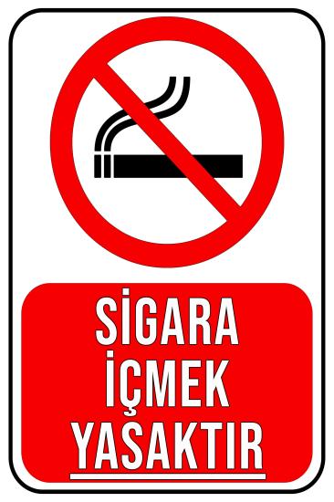 Sigara İçmek Yasaktır 20x30 cm Ahşap Uyarı