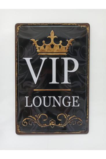 VIP Lounge Yazılı 20x30 Metal Plaka Tablo