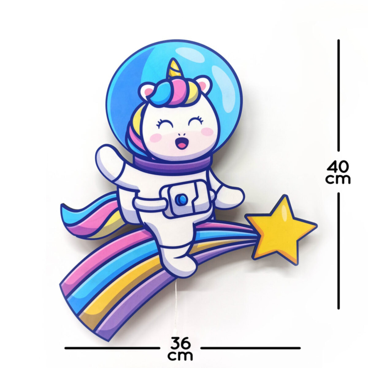 Unicorn%20Astronot%20Ahşap%20Işıklı%20Çocuk%20Odası%20Duvar%20Tablosu